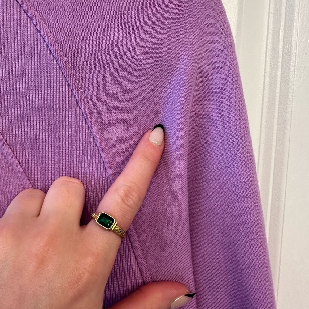 Danskin Purple Half Zip Sweatshirt - Picture 8 of 8